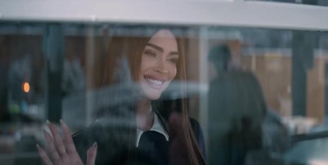 A look of concern from the film's protagonist as he begins to understand the threat.