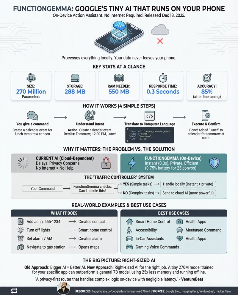 FunctionGemma：能驱动廉价机器人的小型AI