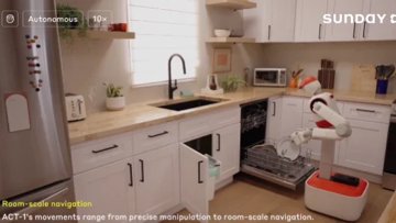 Sunday AI 绕过机器人木偶，用手教做家务