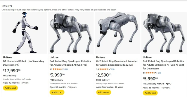 Amazon Now Sells an $18,000 Humanoid Robot, But Buyer Beware