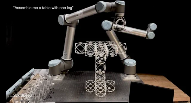 MIT机器人几分钟内根据语音指令组装家具