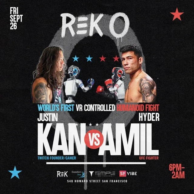 Twitch创始人对阵UFC格斗手：虚拟现实机器人对决