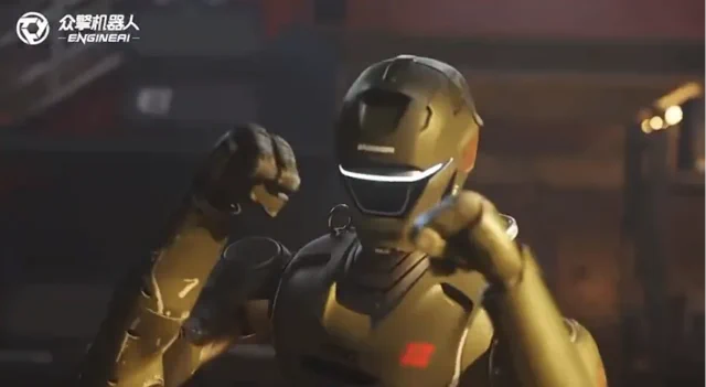 EngineAI T800 机器人练习飞踢