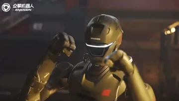 EngineAI T800 机器人练习飞踢