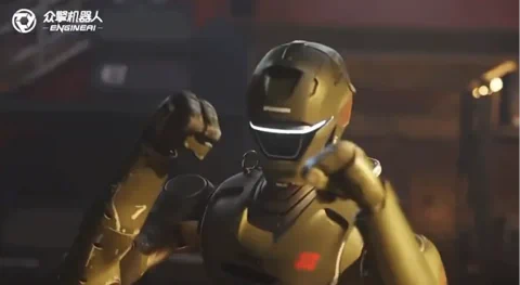 EngineAI T800 机器人练习飞踢