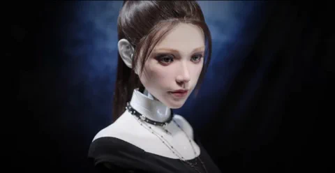 AheadForm Origin F1 机器人拥有令人不安的逼真眼神